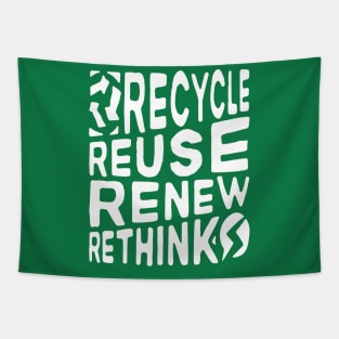 Recycle Reuse Renew Rethink Crisis Environmental Activism Tapestry