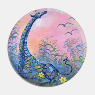 Surrealism-Contemplating Giraffe Pin