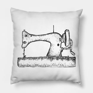 Sewing machine sketch Pillow