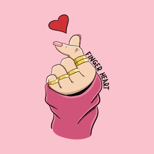 Korean Finger Heart T-Shirt