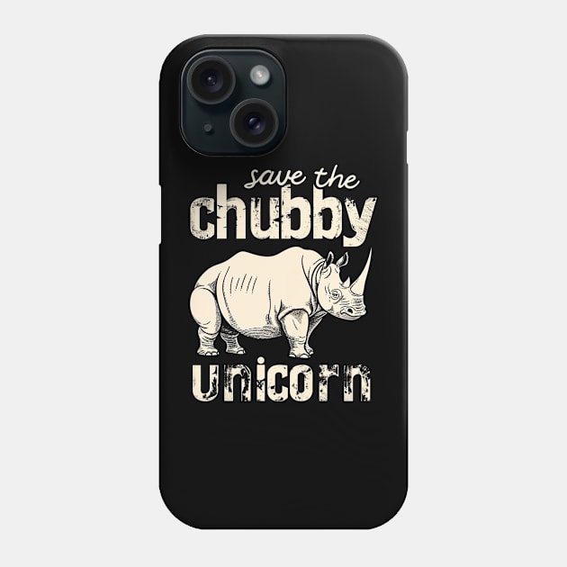 save the chubby unicorn Phone Case by StevenBag