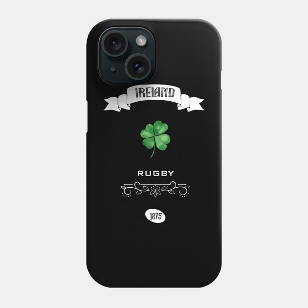Ireland rugby design Phone Case by Cherubic