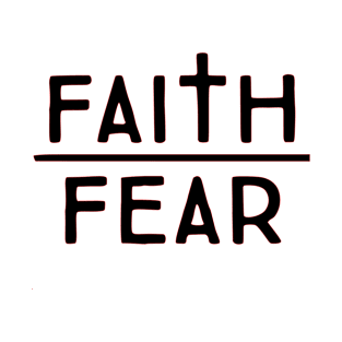 Faith Over Fear Christian Design T-Shirt