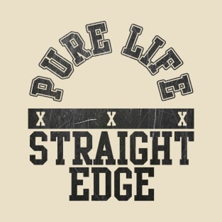 pure life - straight edge vintage T-Shirt