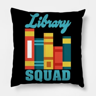 Library Squad Vintage Pillow