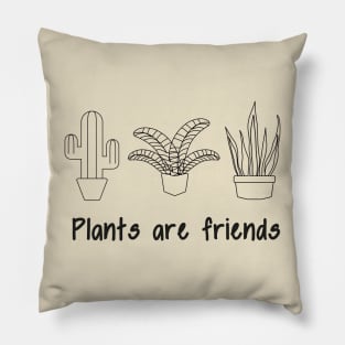 Women's Graphic Funny plant design Cute cactus monstera sansevieria gift Pillow