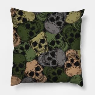 Lots of camouflage skulls Pillow