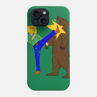 Cheesehead Karate Kick Phone Case