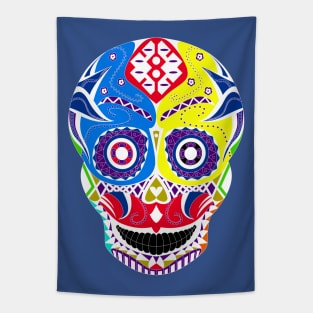 sugar wrestling skull ecopop Tapestry