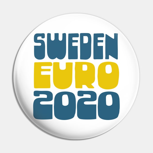 Sweden / Sverige Euro 2020 Soccer Gift Design Pin by DankFutura