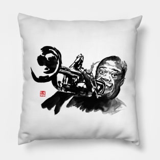 louis armstrong Pillow