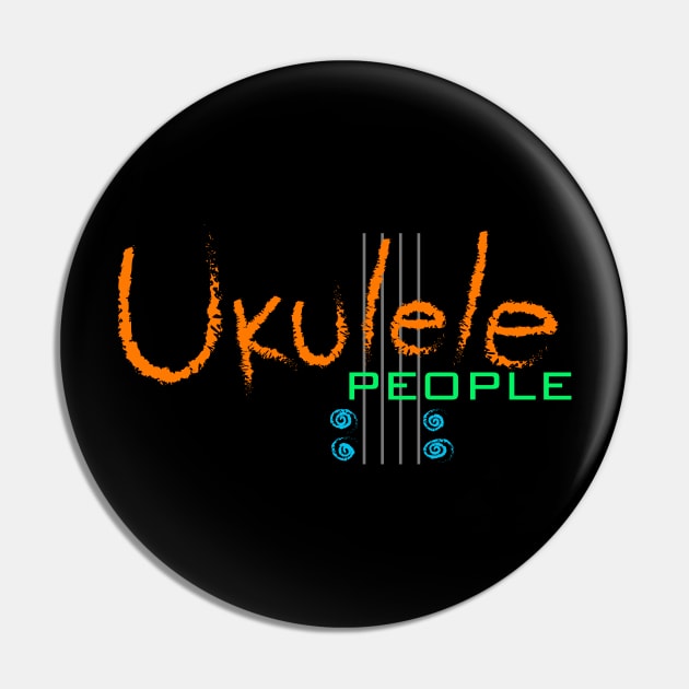 Ukulele People (orange) Pin by Gerty