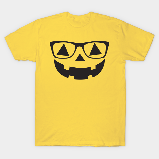 pumpkin with glasses shirt