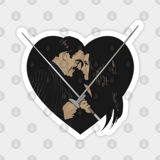 Morticia and Gomez Magnet by DesignCat