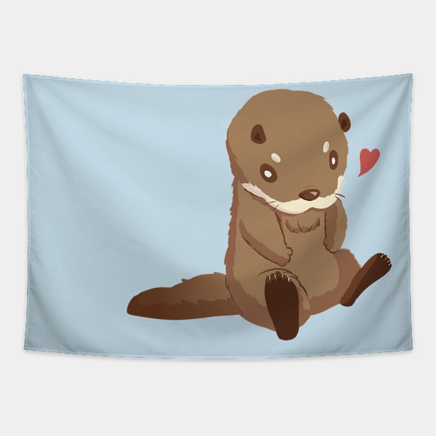 Baby Otter Tapestry by SomeCleverFool