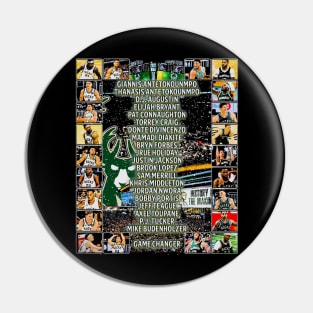 Milwaukee 2021 NBA Champions Team Pin