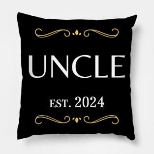 uncle to be - uncle est 2024 Pillow