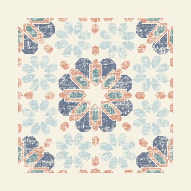 Moroccan Tile - Periwinkle by crumpetsandcrabsticks