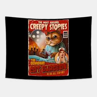 Absurd Creepy Stories Tapestry