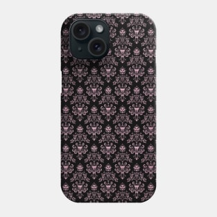 Haunted Mansion Wallpaper Black and Gold Phone Case