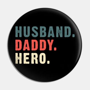 Vintage Husband Daddy Hero Costume Gift Pin