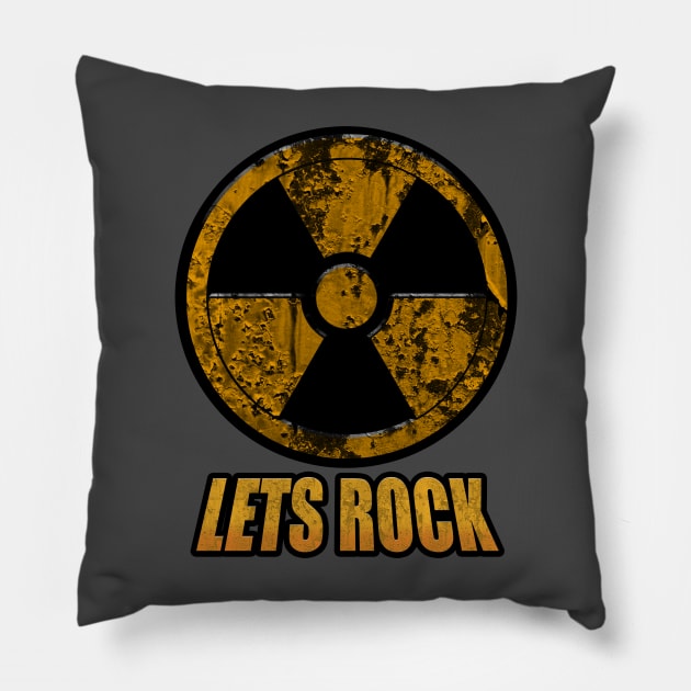 Lets Rock Pillow by NateArtDesign