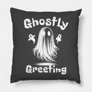 Ghostly Greeting Pillow