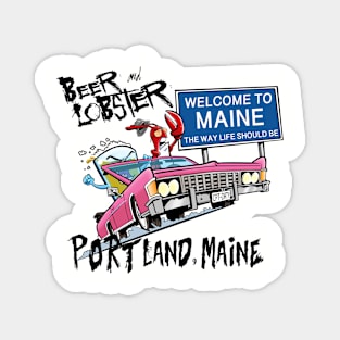 Beer and Lobster Magnet