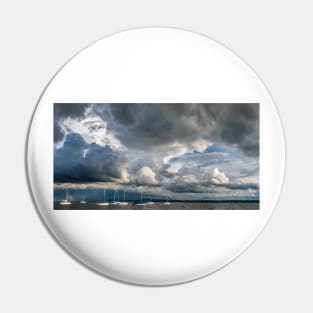 Storm Cloud Panorama over Lake Constance Pin