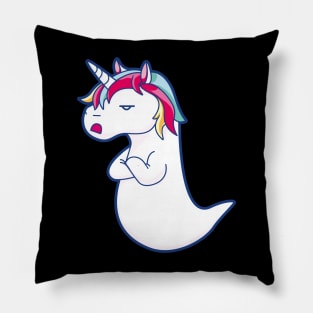 Boonicorn ghost unicorn Pillow