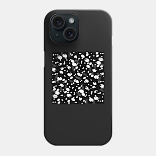 White On Black Phone Case