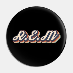 REM Retro Style Pin