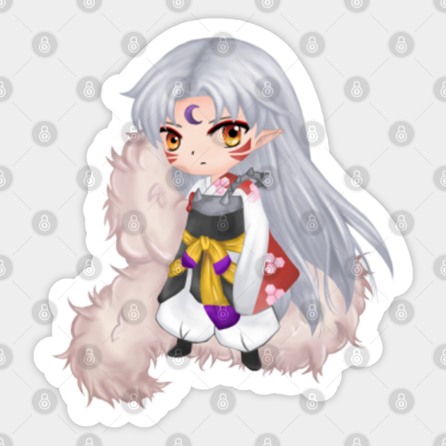 Inuyasha Sesshomaru Inuyasha Sesshomaru Sticker Teepublic He was feared by naraku himself and was one of the few demons who didn't. inuyasha sesshomaru