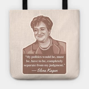 Elena Kagan Portrait and Quote Tote