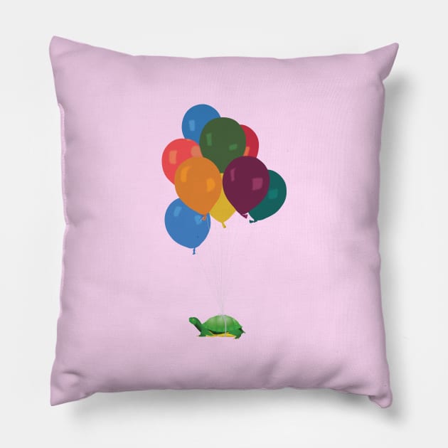 turtle balloons Pillow by daidai