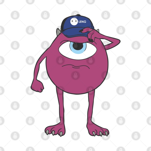 Purple monster cartoon characters by sansan