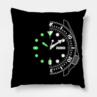 Divers Watch Day and Night Pillow