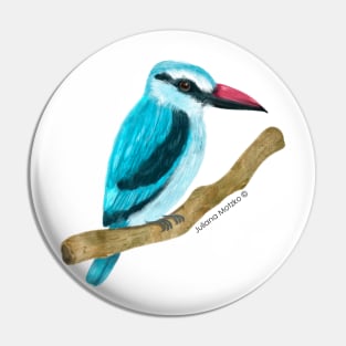 Woodland Kingfisher Bird Pin