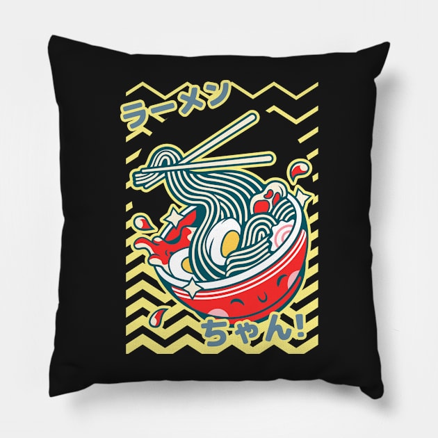 Japanese Ramen Pillow by YaiVargas