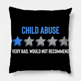 Child Abuse Prevention Awareness Month Blue Ribbon gift idea Pillow