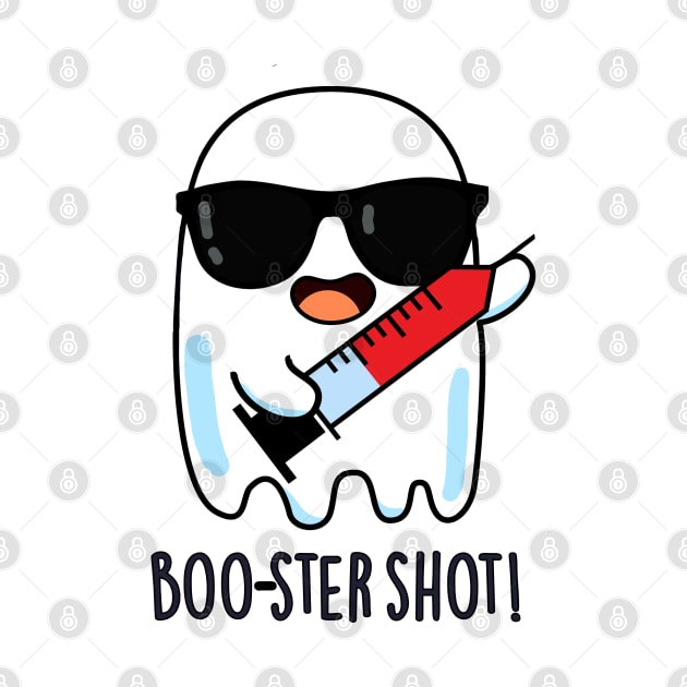 Booster Shot Funny Ghost Vaccine Pun by punnybone