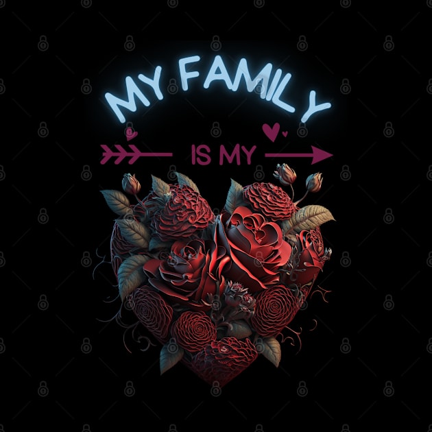 My Family Is My Valentine by Itsheartshop