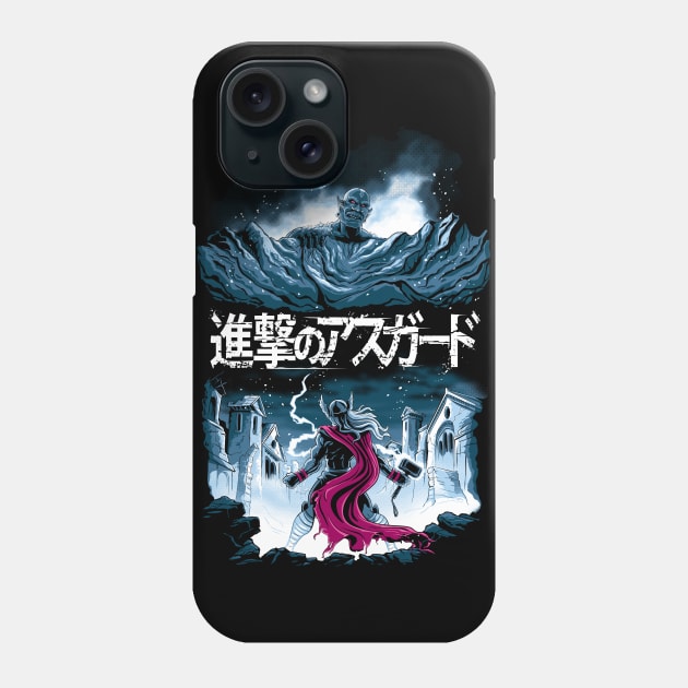 Attack on Asgard Phone Case by djkopet