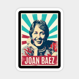 Vintage Retro Joan Baez Magnet