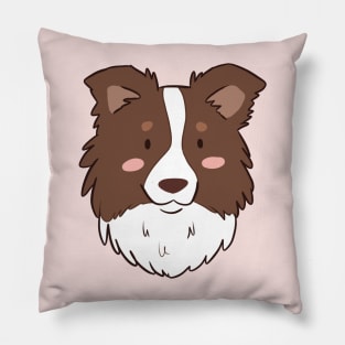 Cute border collie face Pillow