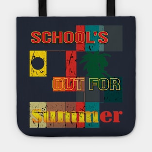 cute retro last day of school school's out for summer teacher Tote