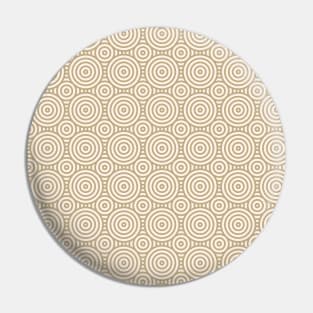 Japanese beige circles pattern Pin