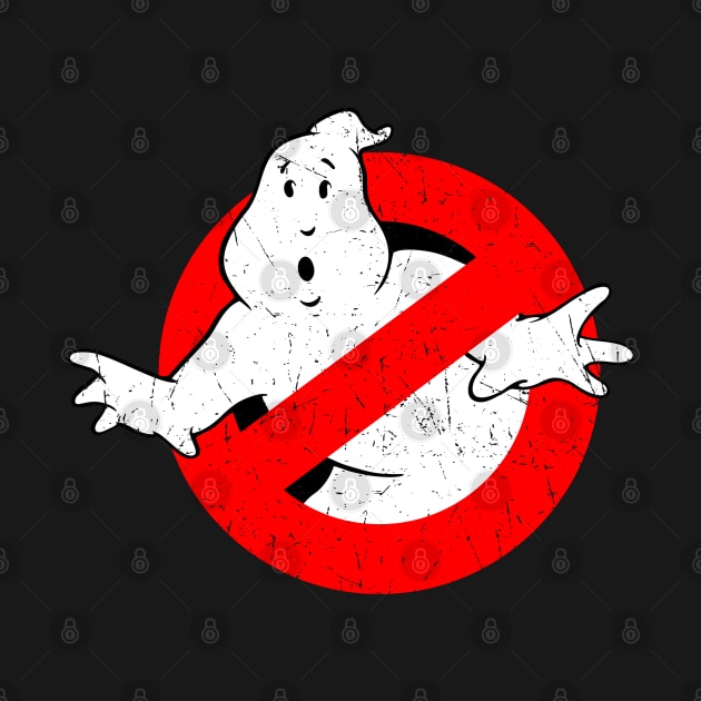distressed ghostbuster logo by small alley co
