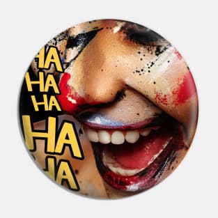 Laughing Madness: The Crazy Clown on Your Gear Pin