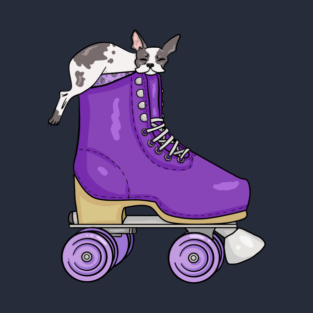 French Bulldog Rollerskate by ApothecaryOpossum